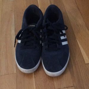 Gently Used Adidas Neo Navy Suede Sneakers